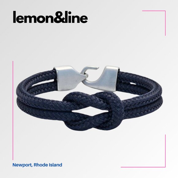 lemon & line Other - LEMON&LINE Original Square Knot Bracelet in Newport Navy - XL (8.5")